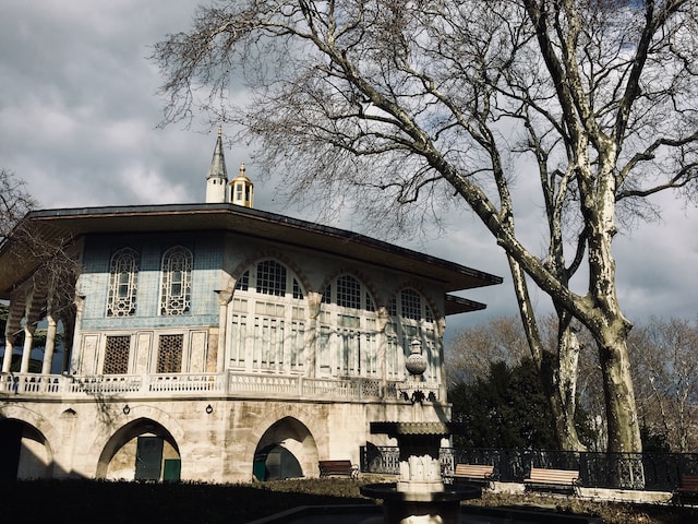 Bild från Topkapıpalatset i Istanbul i Turkiet.