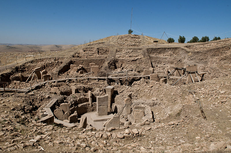 Bild från Göbekli Tepe i Turkiet.